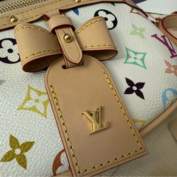 *100% AUTH* Louis Vuitton x Takashi Murakami – White Multicolored High-Rise - Picture 3 of 10